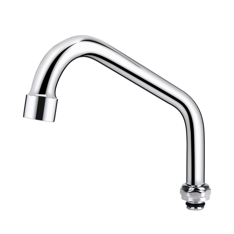 COOLWEST Swivel Spout Replacement Kit for Commercial Kitchen Sink Faucet 8 Inch Short Swing Spouts with 2.2 GPM Aerator Chrome Finish - Image 1